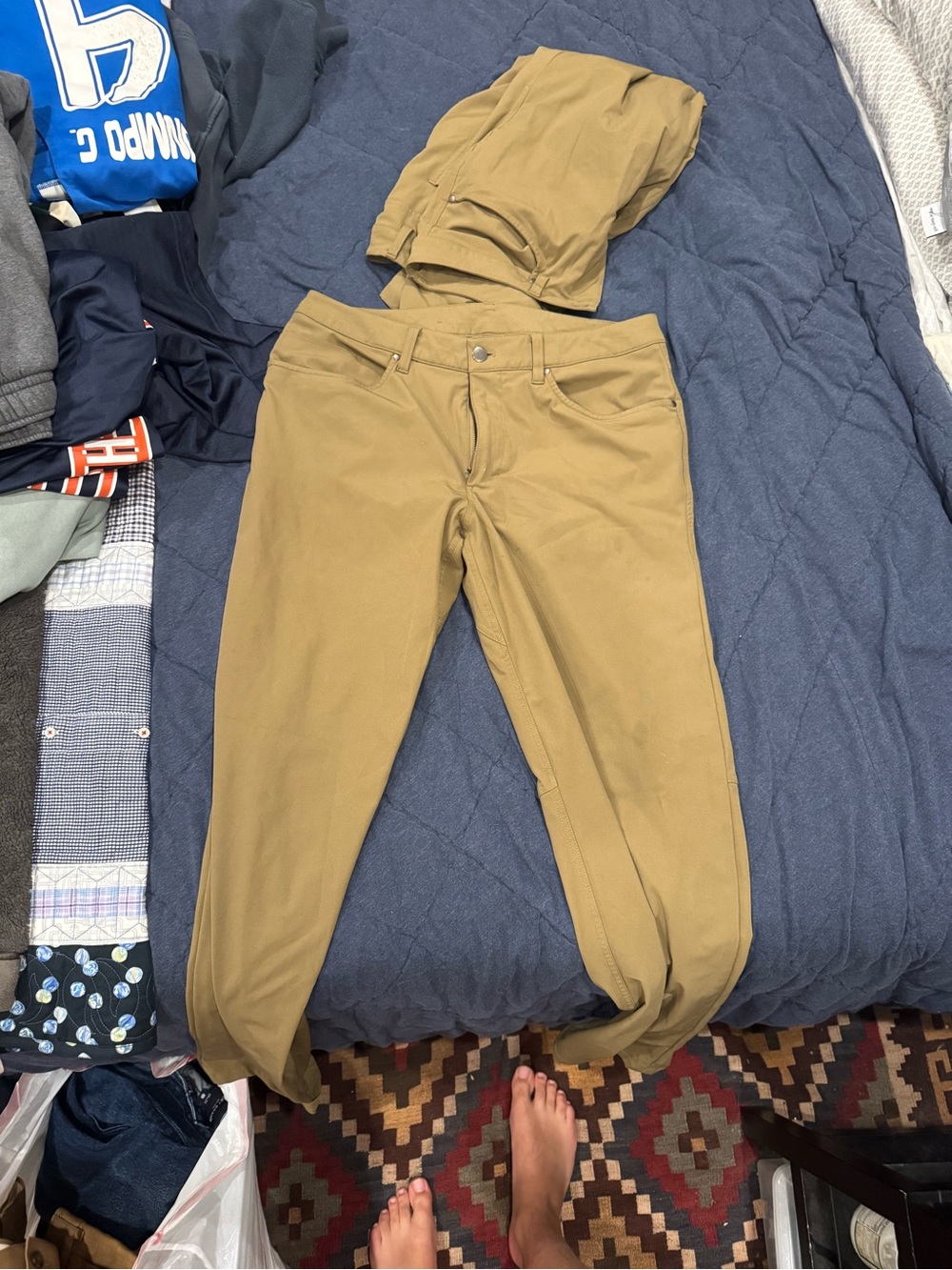 Lululemon Men's Khaki Brown Pants - Size 33